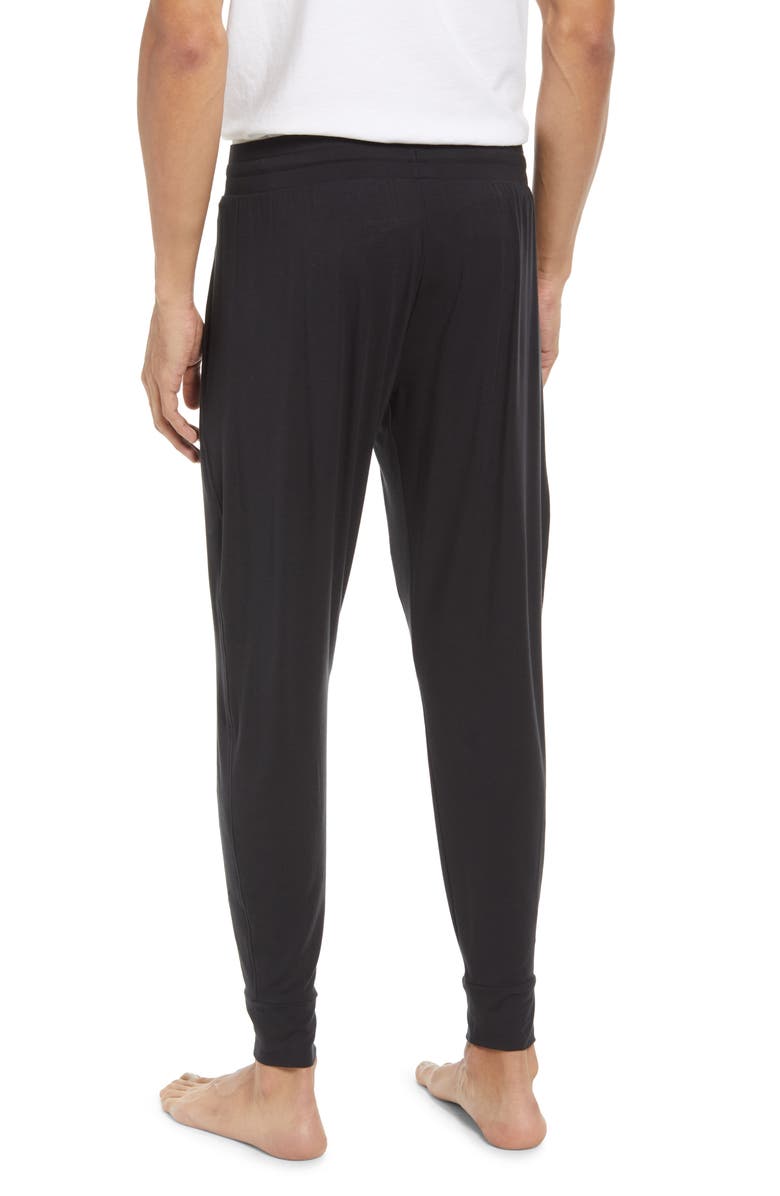 Tommy John Lounge Joggers, Alternate, color, Black