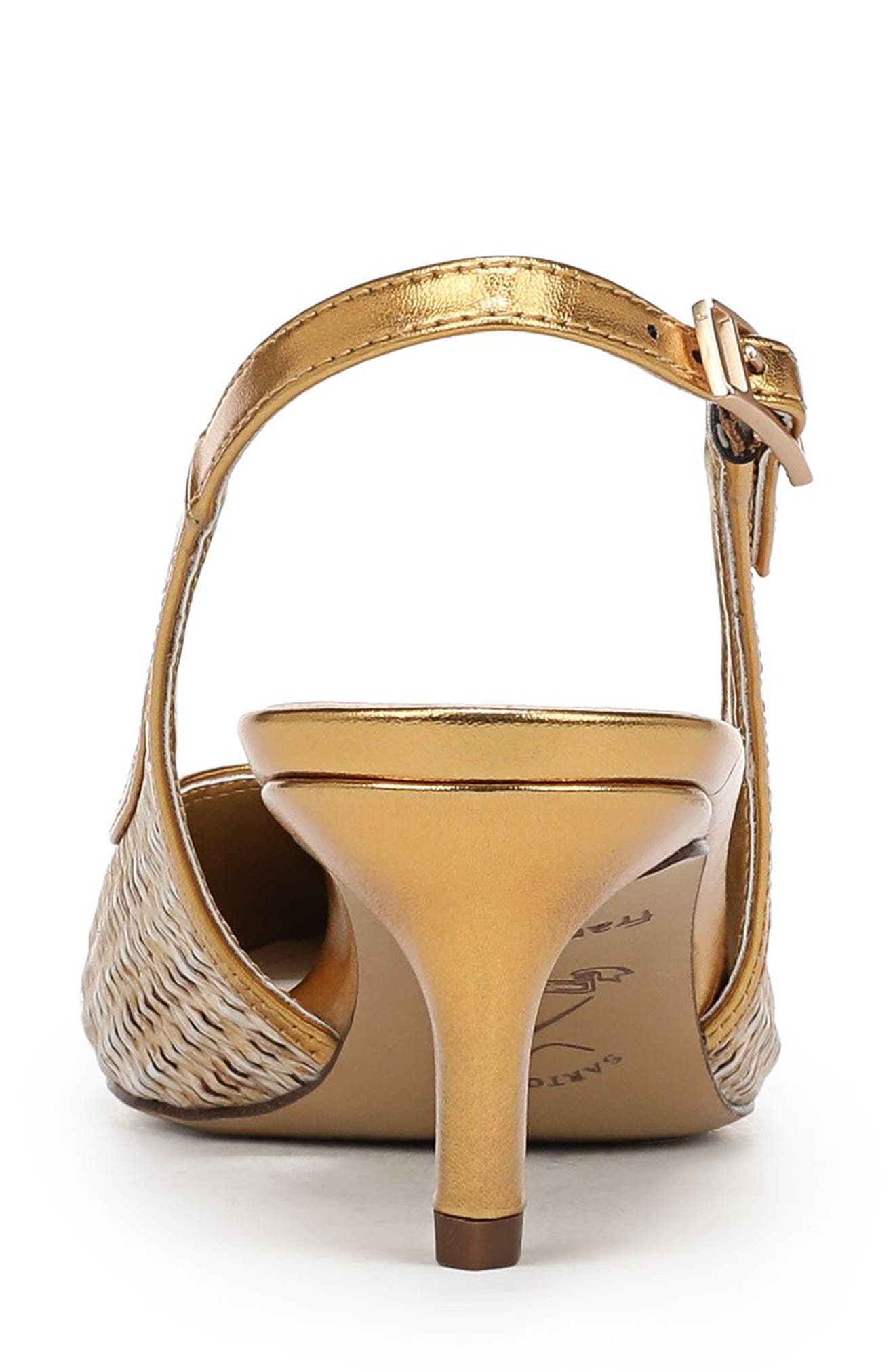 Franco Sarto Kate 3 Slingback Pointed Toe Pump, Alternate, color, Beige