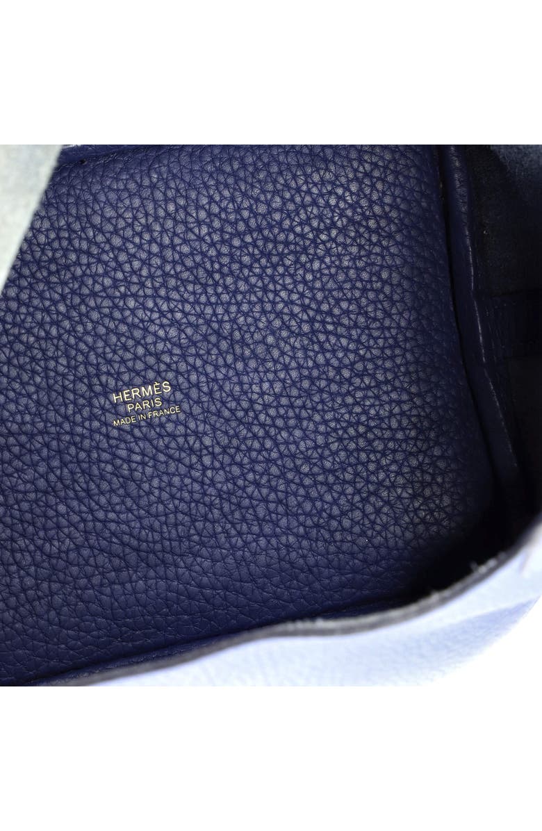 Pre-Owned Hermes Picotin Lock Bag Clemence PM, Alternate, color, Bleu Brighton