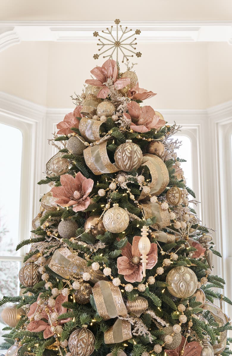 Balsam Hill Champagne Magnolia Tree Picks, Alternate, color, Champagne