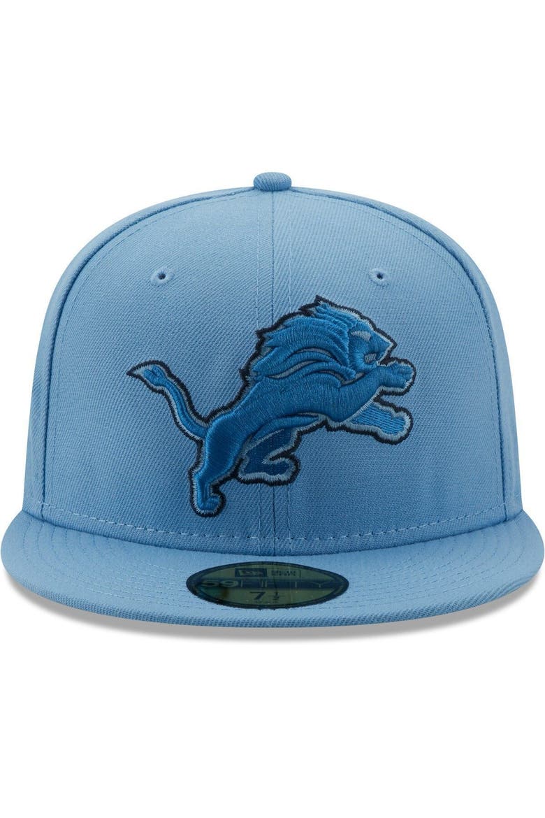 Men's New Era Light Blue Detroit Lions 75 Seasons The Pastels 59FIFTY Fitted Hat, Alternate, color, Light Blue