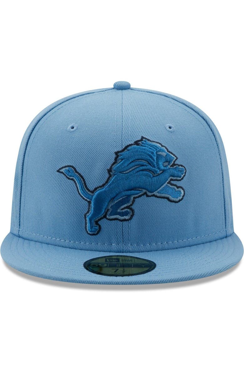 New Era Men's New Era Light Blue Detroit Lions 75 Seasons The Pastels 59FIFTY Fitted Hat, Alternate, color, 