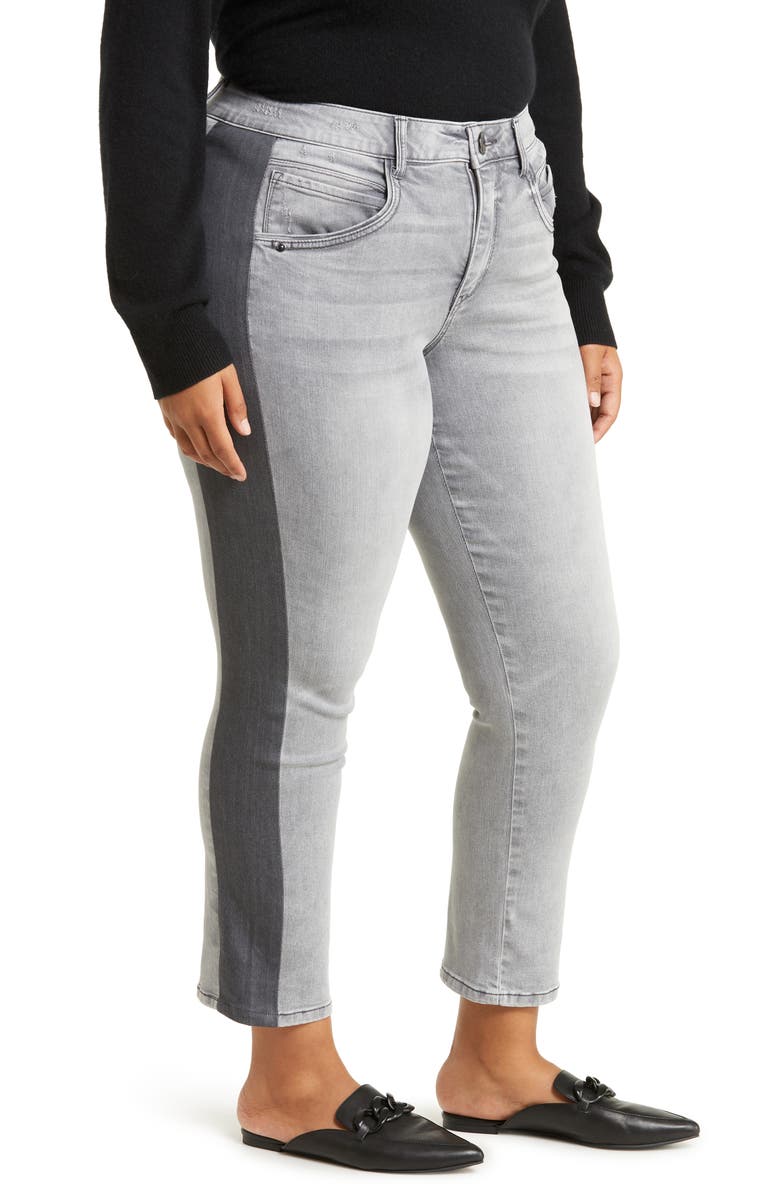 Wit & Wisdom 'Ab'Solution Stretch Skinny Crop Jeans, Alternate, color, Light Grey Vintage