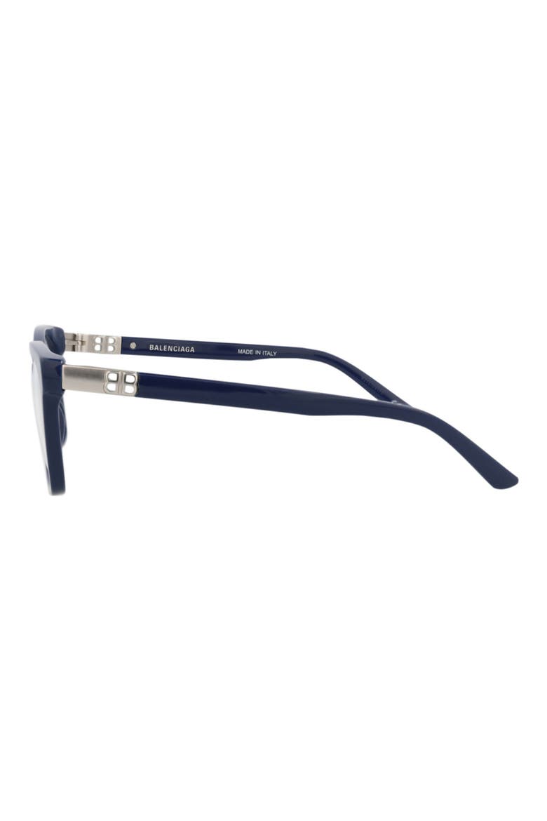 52mm Square Optical Glasses, Alternate, color, BLUE BLUE TRANSPARENT