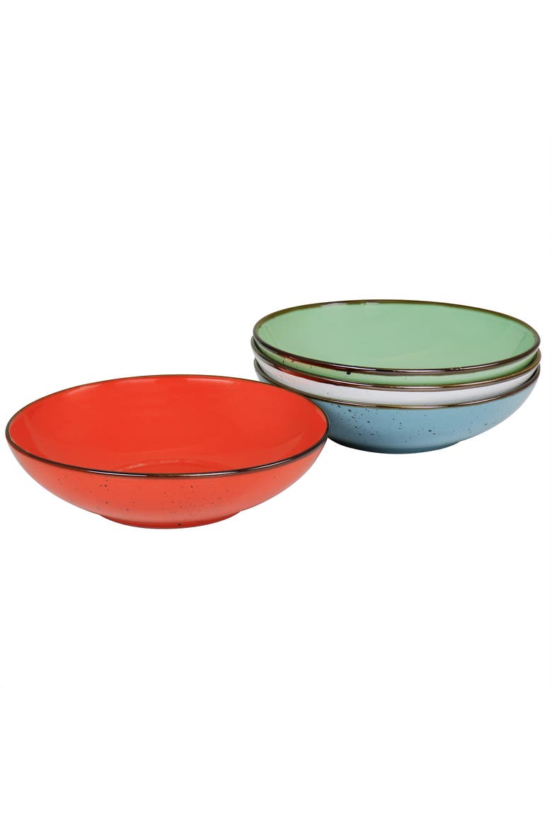 Evelyn 20 Piece Mix and Match Stoneware Dinnerware Set, Alternate, color, White