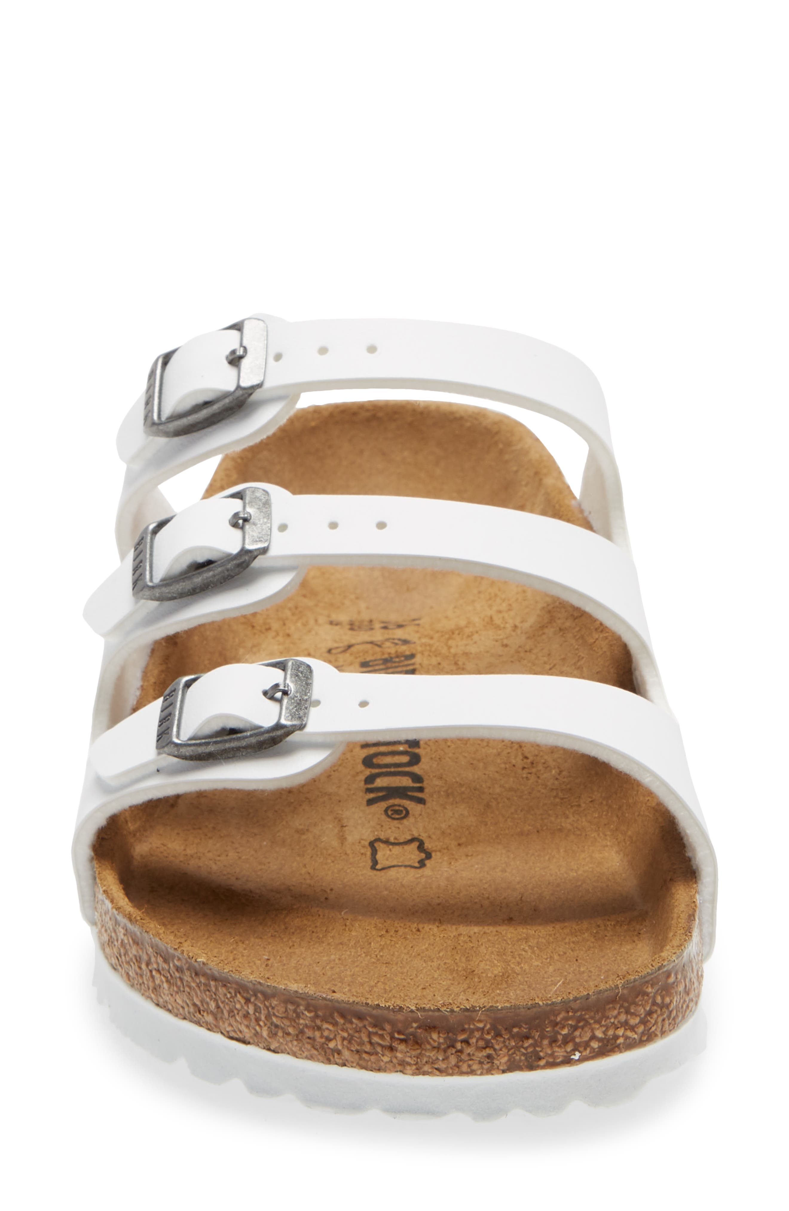 Florida Birko-Flor Sandal, Alternate, color, WHITE