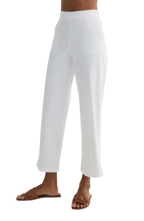 Shop Bella Dahl Catalina Clean Front Pull-on Pants In White