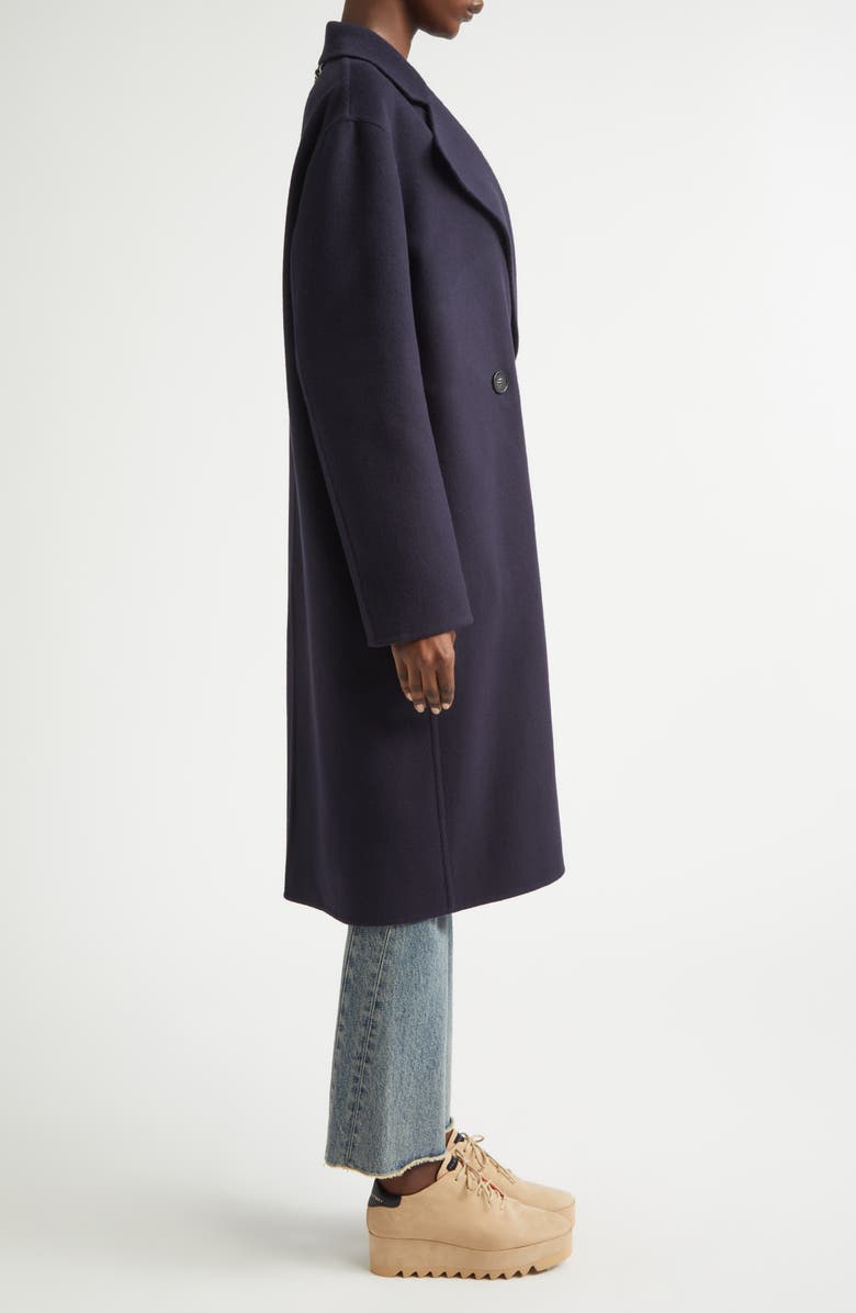 Stella McCartney Iconic Wool Coat, Alternate, color, Ink