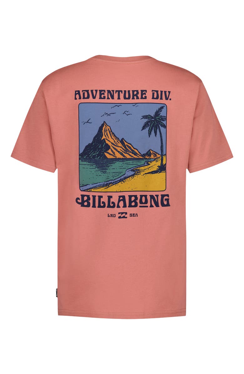 Billabong Kids' Post Cards Cotton Graphic T-Shirt, Alternate, color, Dusty Rose