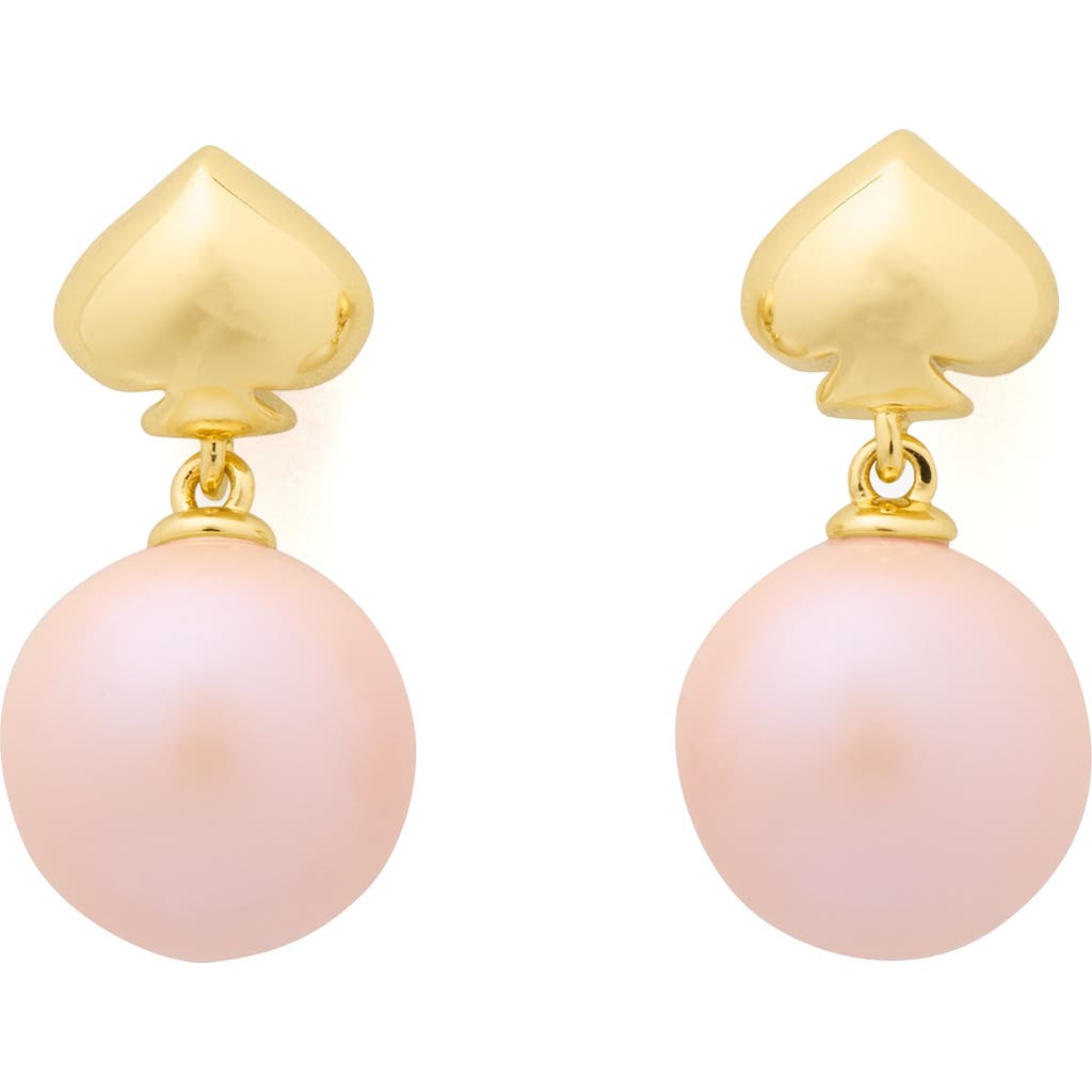 Kate Spade New York Pearlie Faux Pearl Drop Earrings In Gold