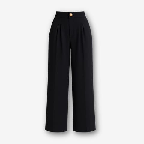 Elara High Waist Pleated Pants