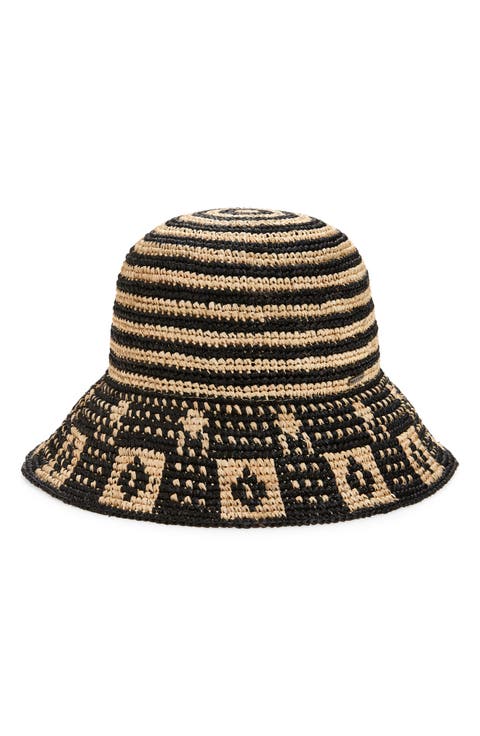 Redding Packable Straw Bucket Hat
