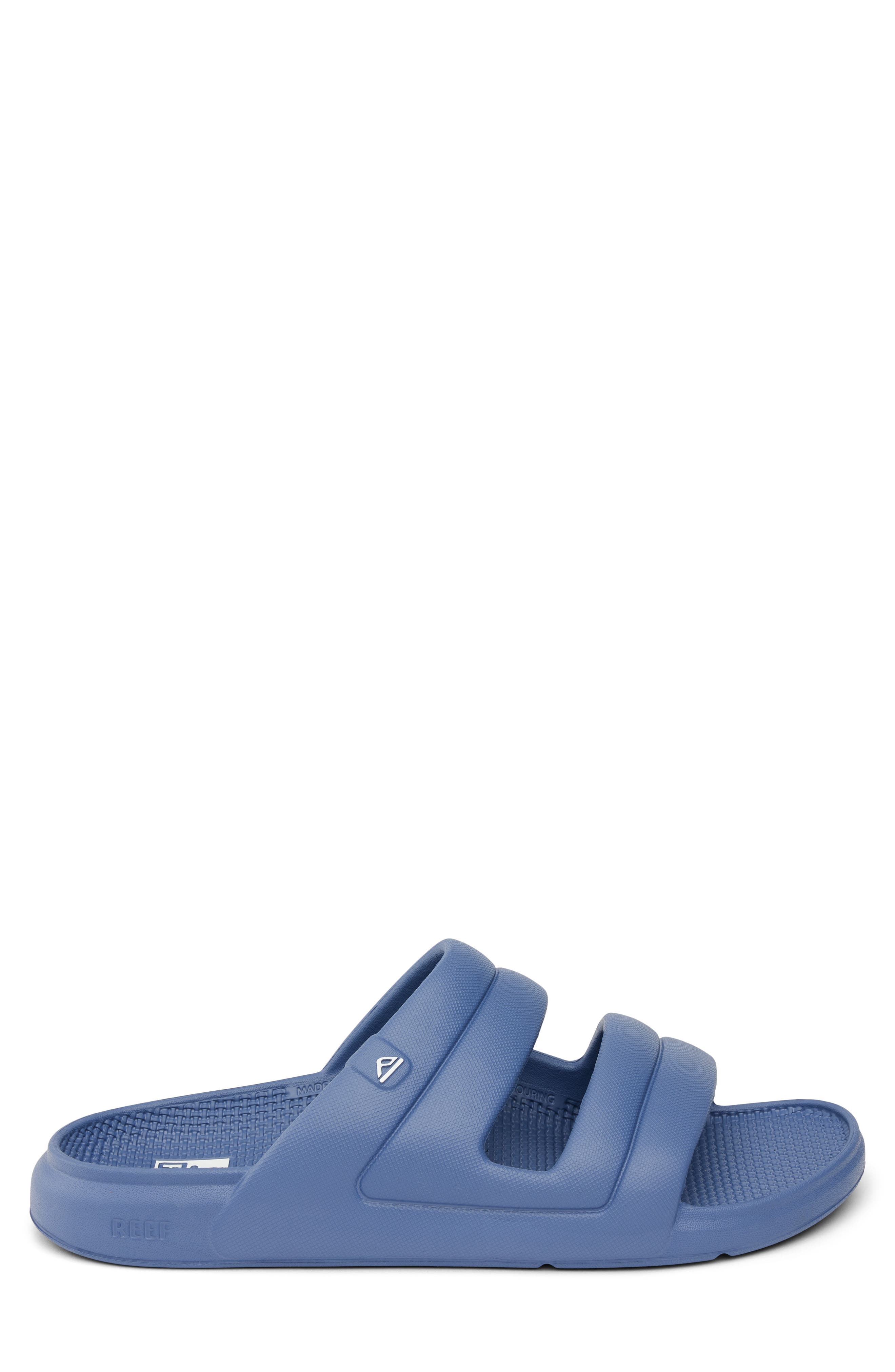 Reef Oasis Two-Bar Slide Sandal, Alternate, color, Blue Dusk