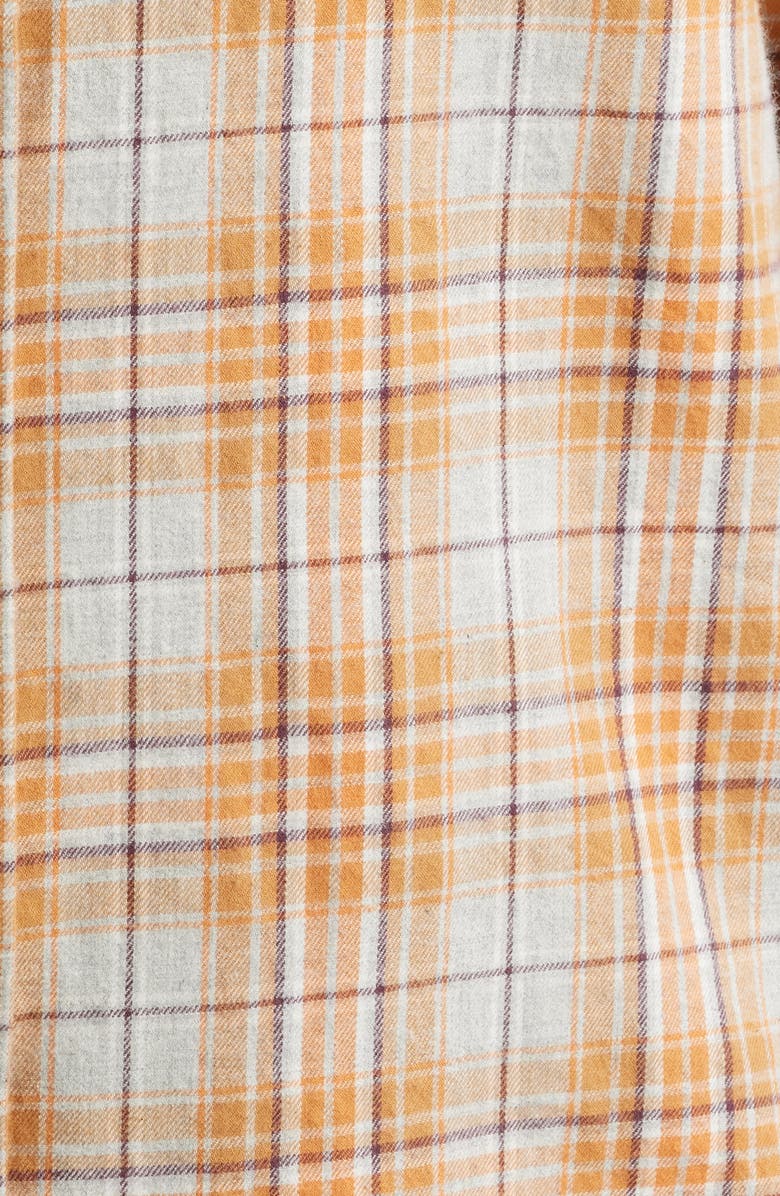 James Campbell Vulcan Trim Fit Plaid Cotton Button-Up Shirt, Alternate, color, Golden