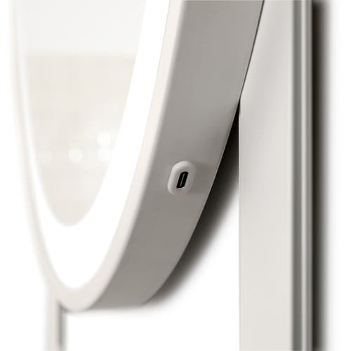 Zadro Over-the-door Led Lighted Mirror Styling Station In White