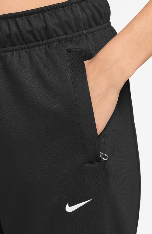 Nike Women's Sportswear Windrunner Mid-rise Slim Knit Pants In Black/white