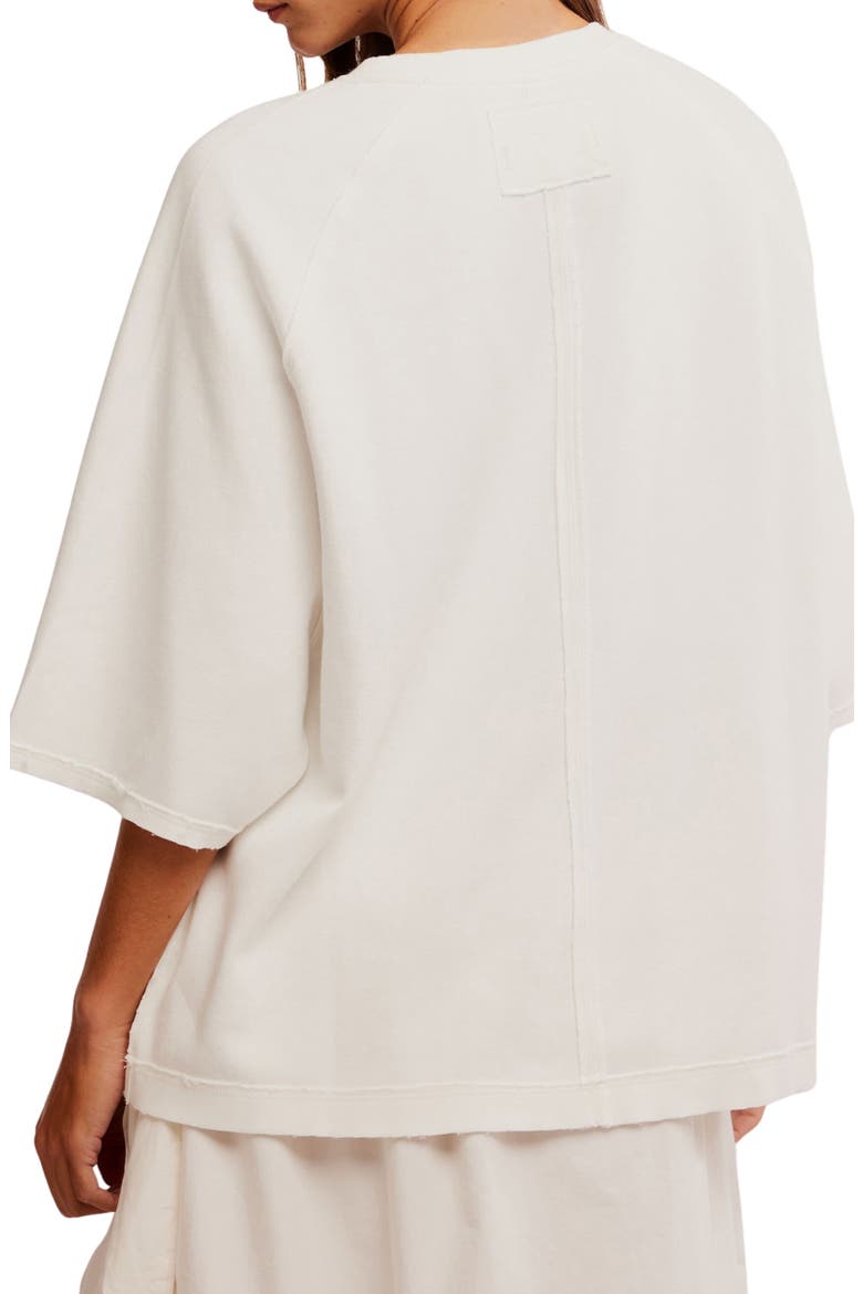 Joah Oversize Cotton Blend T-Shirt, Alternate, color, WHITE