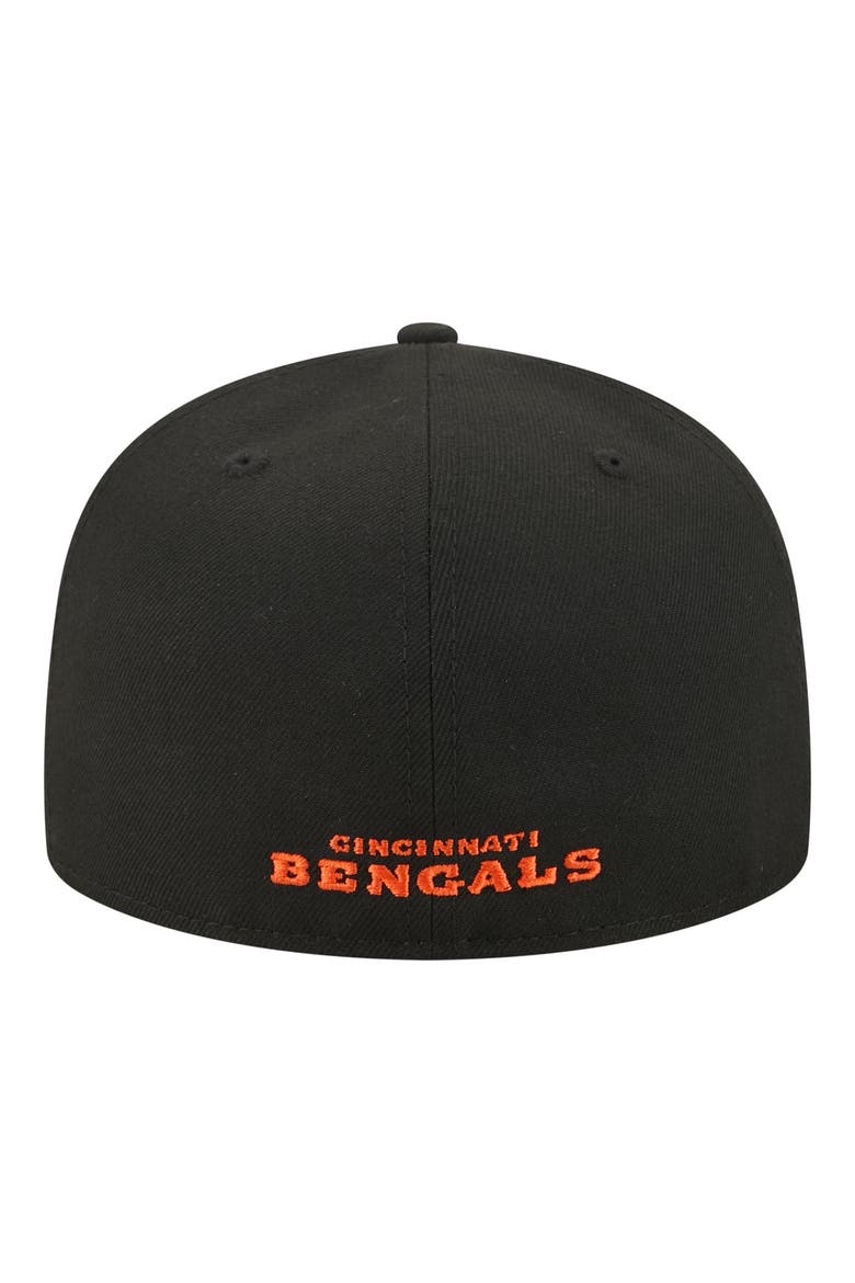 Men's New Era Black Cincinnati Bengals 59FIFTY Fitted Hat, Alternate, color, Black