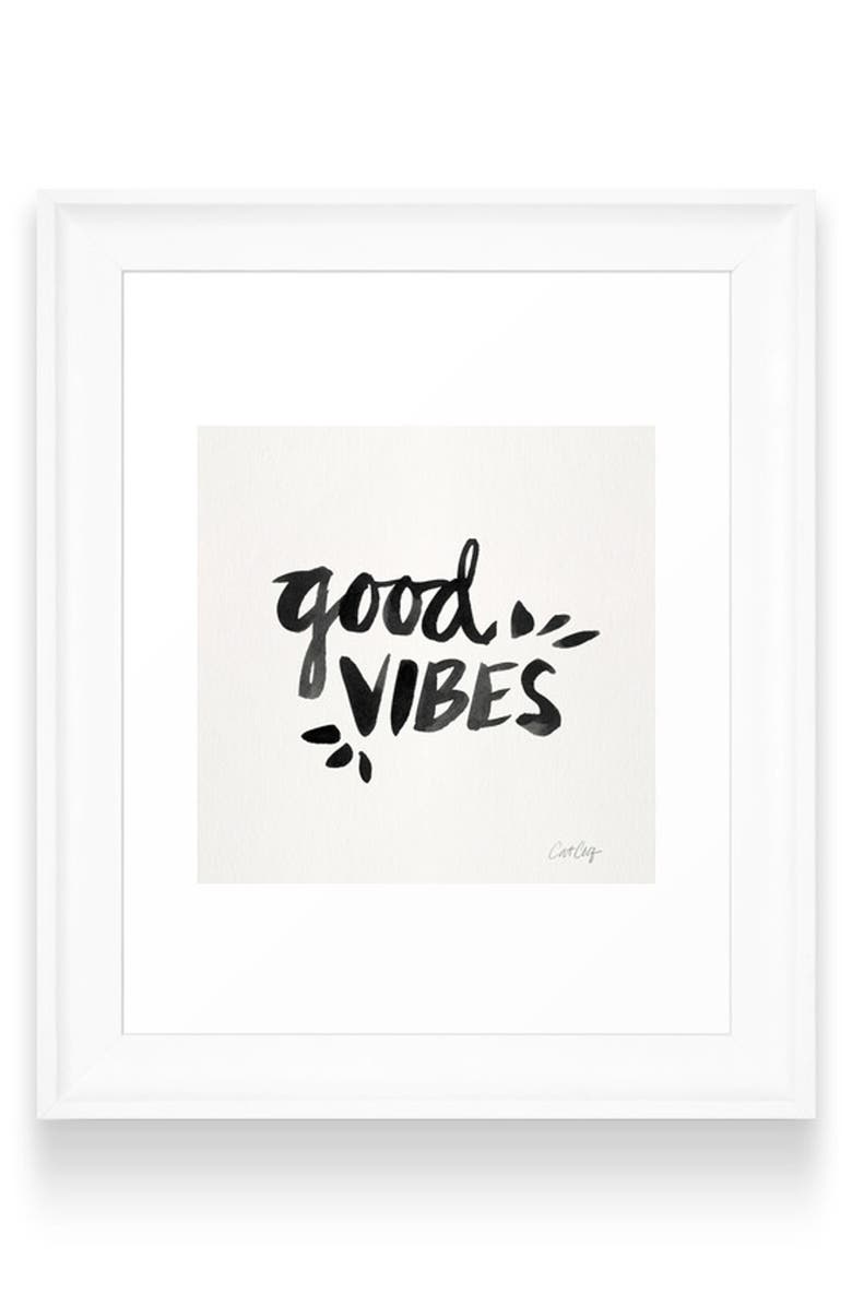 Deny Designs Good Vibes Art Print, Main, color, 