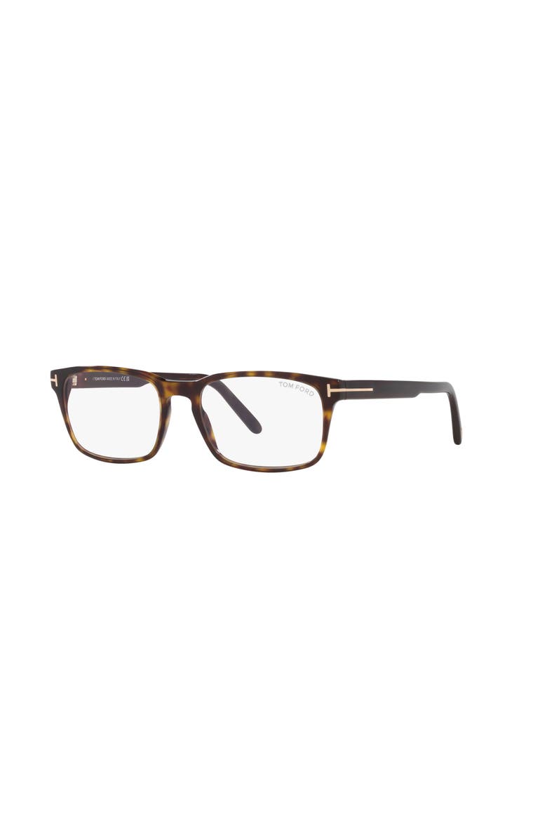 54mm Rectangle optical glasses, Main, color, Tortoise