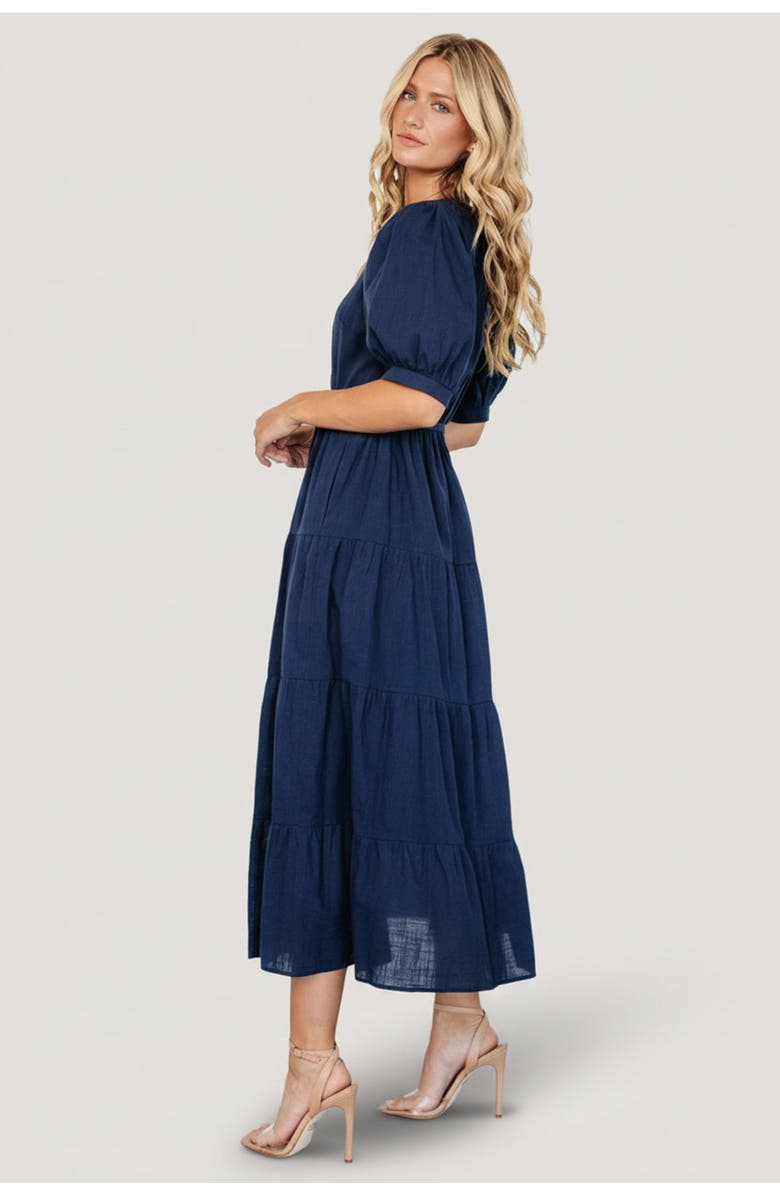 Baltic Børn Camille Maxi Dress, Alternate, color, Navy