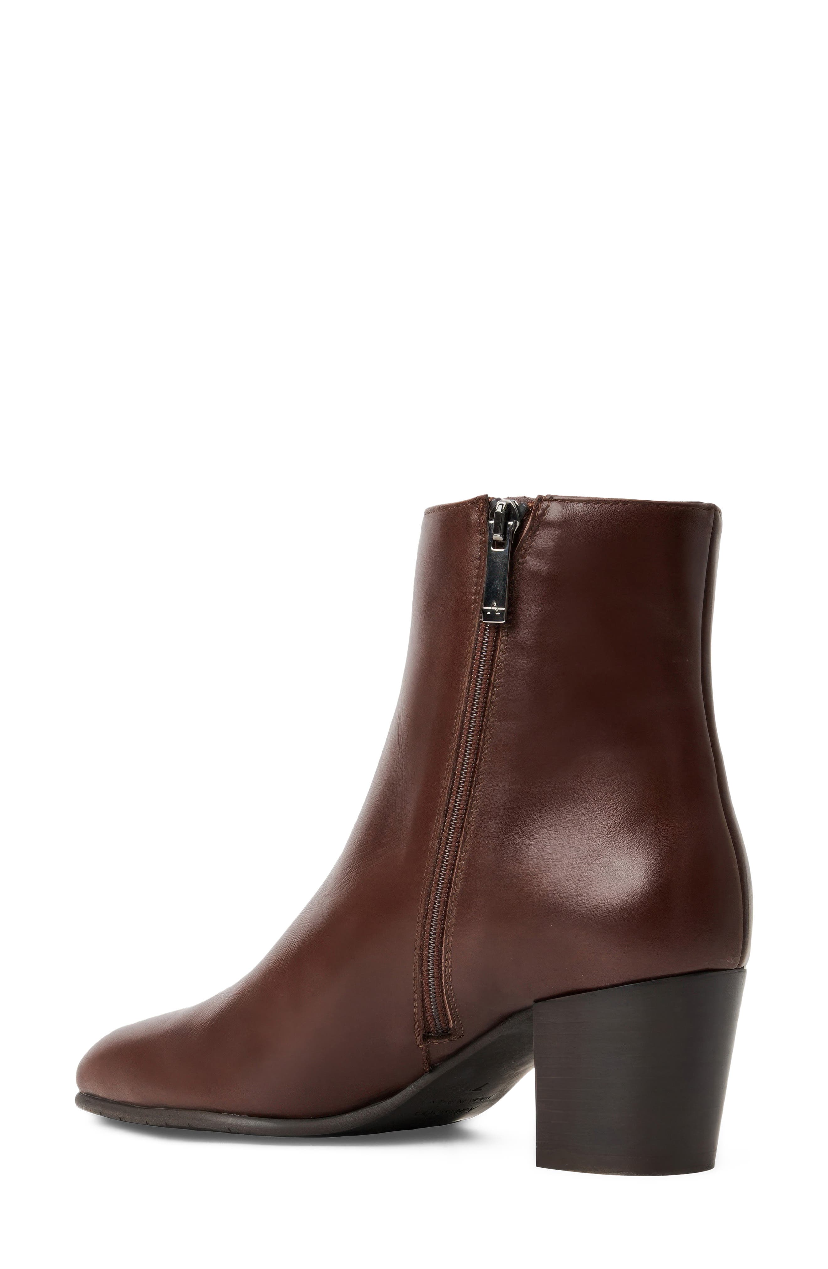 Filly Waterproof Bootie, Alternate, color, CHOCOLATE LEATHER