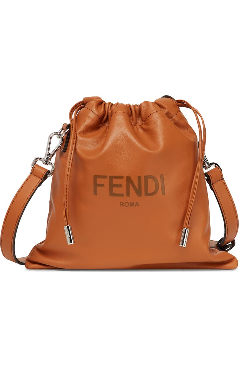 Fendi Leather Bucket Bag, Main, color,