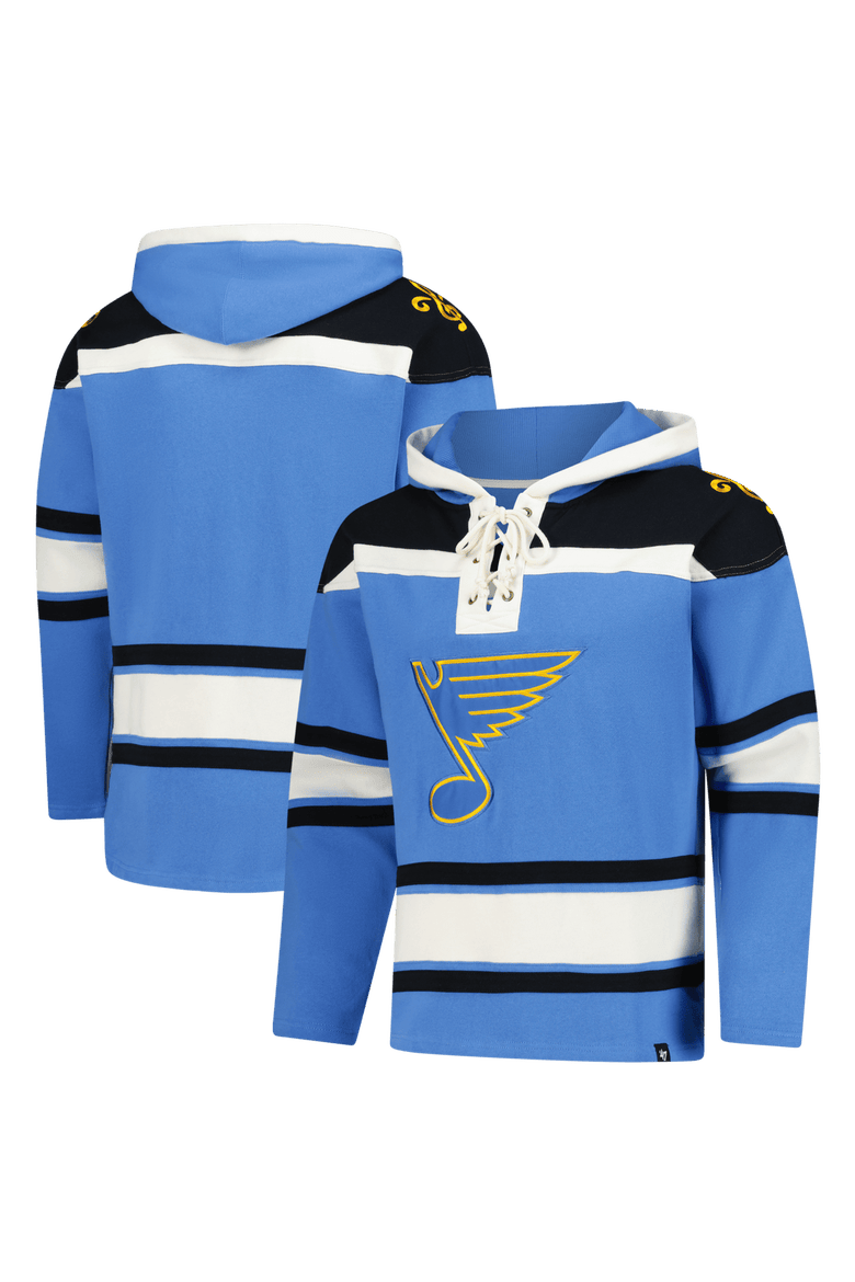 Men's '47  Blue St. Louis Blues Superior Lacer Hoodie, Main, color, Blue