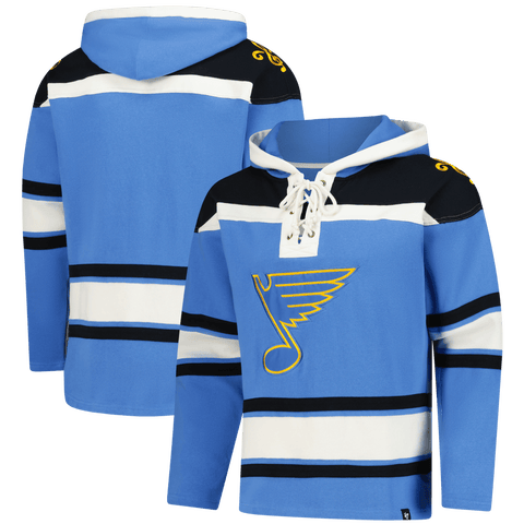 Men's '47  Blue St. Louis Blues Superior Lacer Hoodie