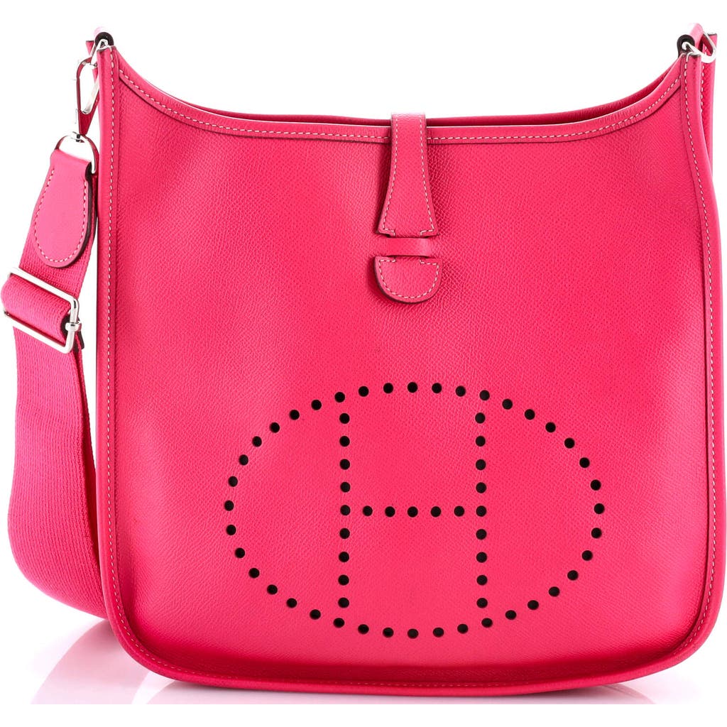 Pre-owned Hermes Hermes Evelyne Bag Gen Iii Epsom Pm In Pink