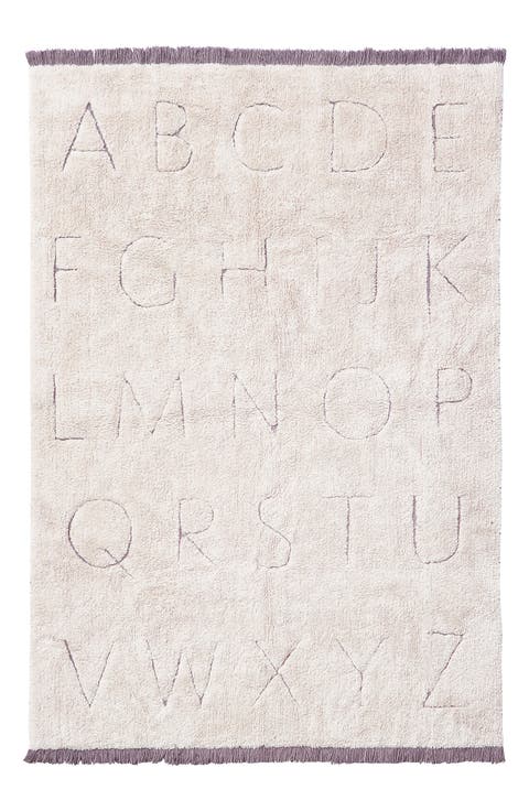 RugCycled ABC Washable Cotton Blend Rug
