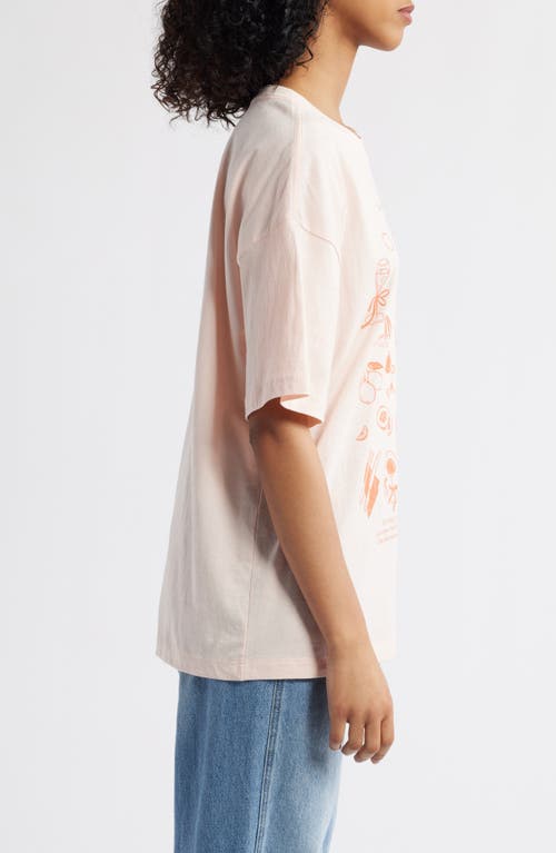 Golden Hour Corner Pocket Graphic T-shirt In Rose Quartz