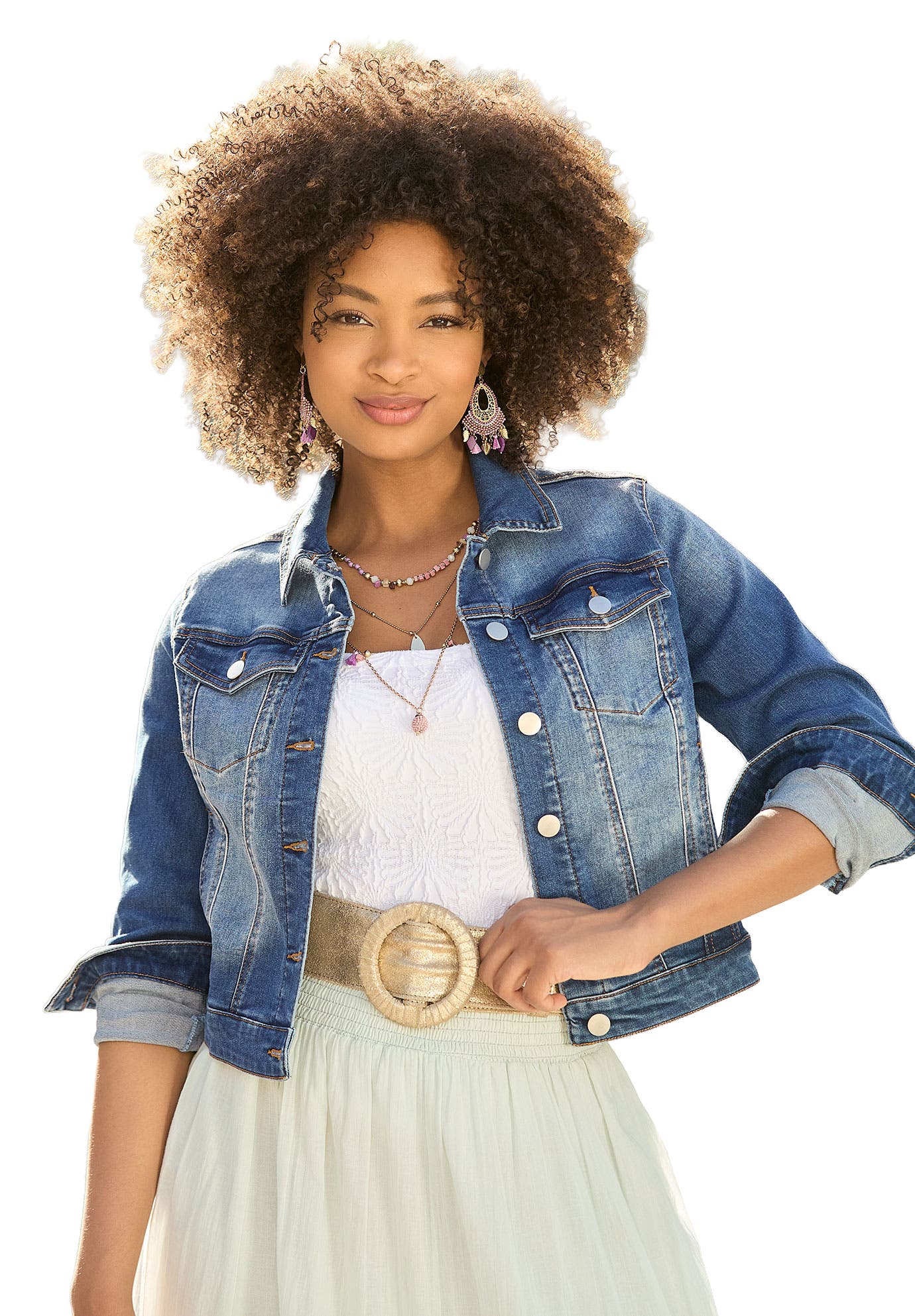 Essential Stretch Denim Jacket - image 3