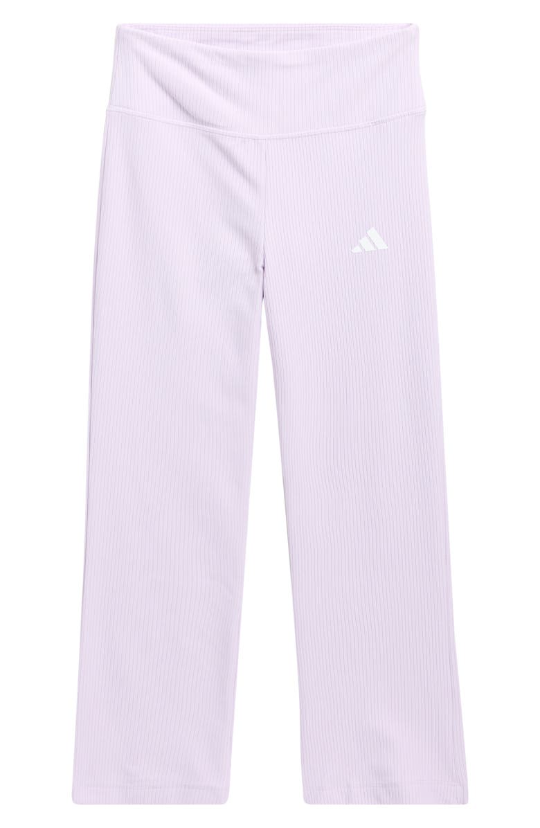 adidas Kids' Rib Kick Flare Pants, Main, color, Light Purple