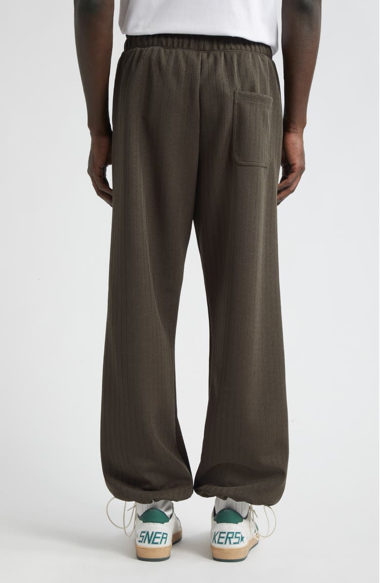 Golden Goose Star Wide Leg Track Pants, Alternate, color, Military Green/ Papyrus