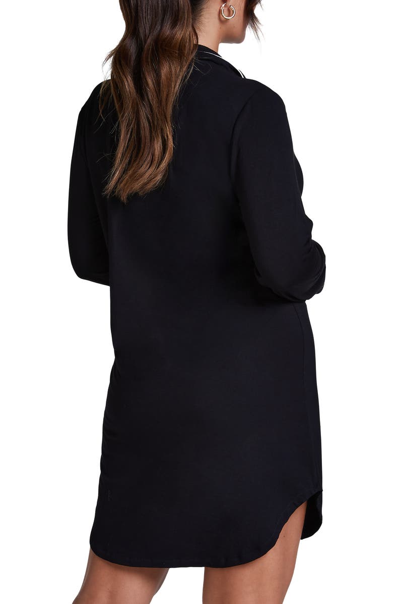 Hunkemöller Essential Jersey Shirtdress, Alternate, color, Black