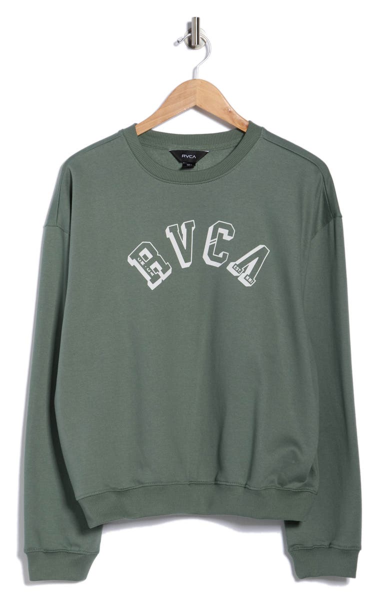 RVCA Sundown Crew Sweatshirt, Alternate, color, Jade
