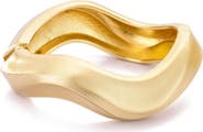 Adornia Wavy Hinged Bangle Bracelet