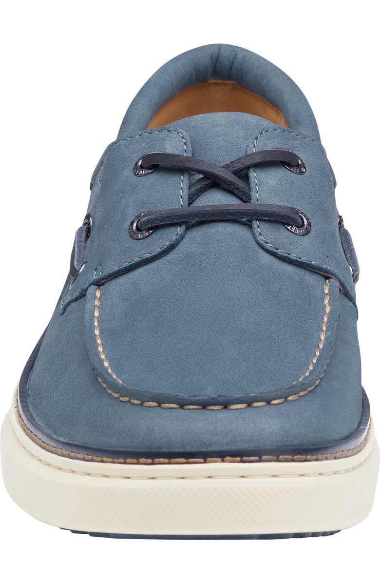 Johnston & Murphy McGuffey 2 Moc Toe Boat Shoe, Alternate, color, Denim Nubuck