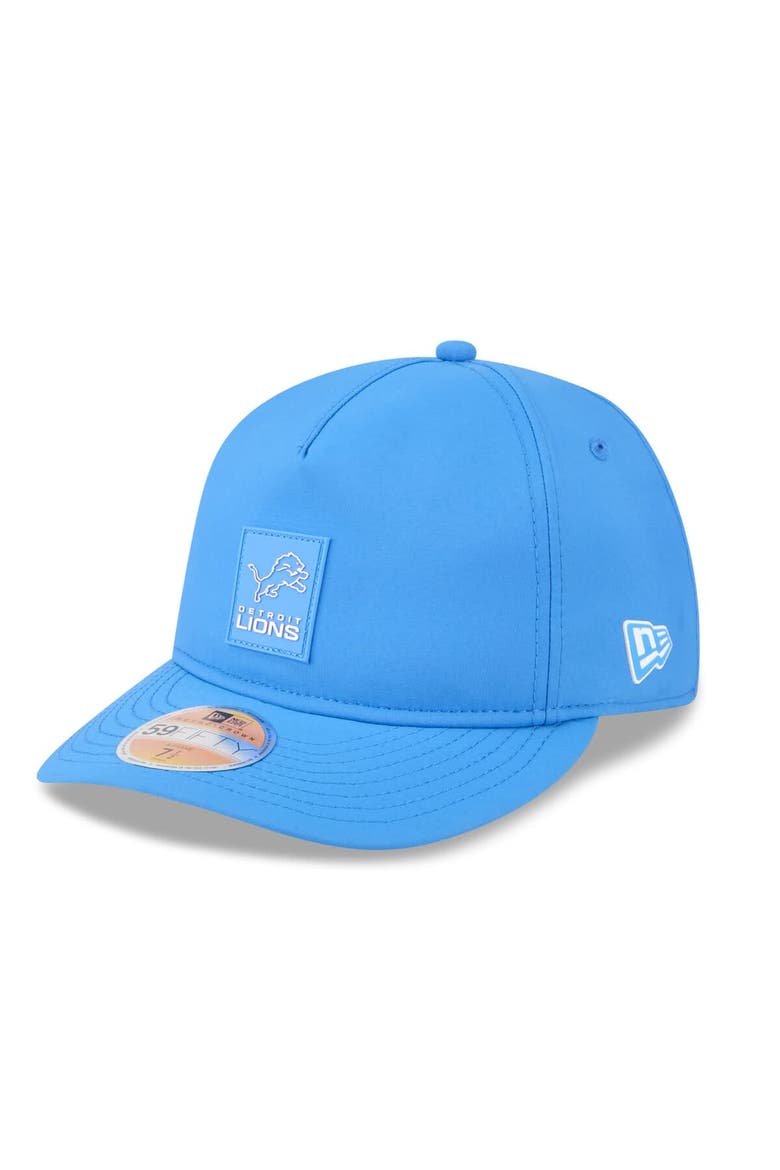 Men's New Era Blue Detroit Lions 2025 Sideline  Retro Crown 59FIFTY Fitted Hat, Main, color, Blue