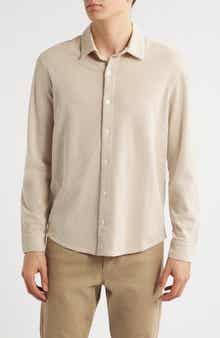 Vince Oxford Knit Button-Up Shirt