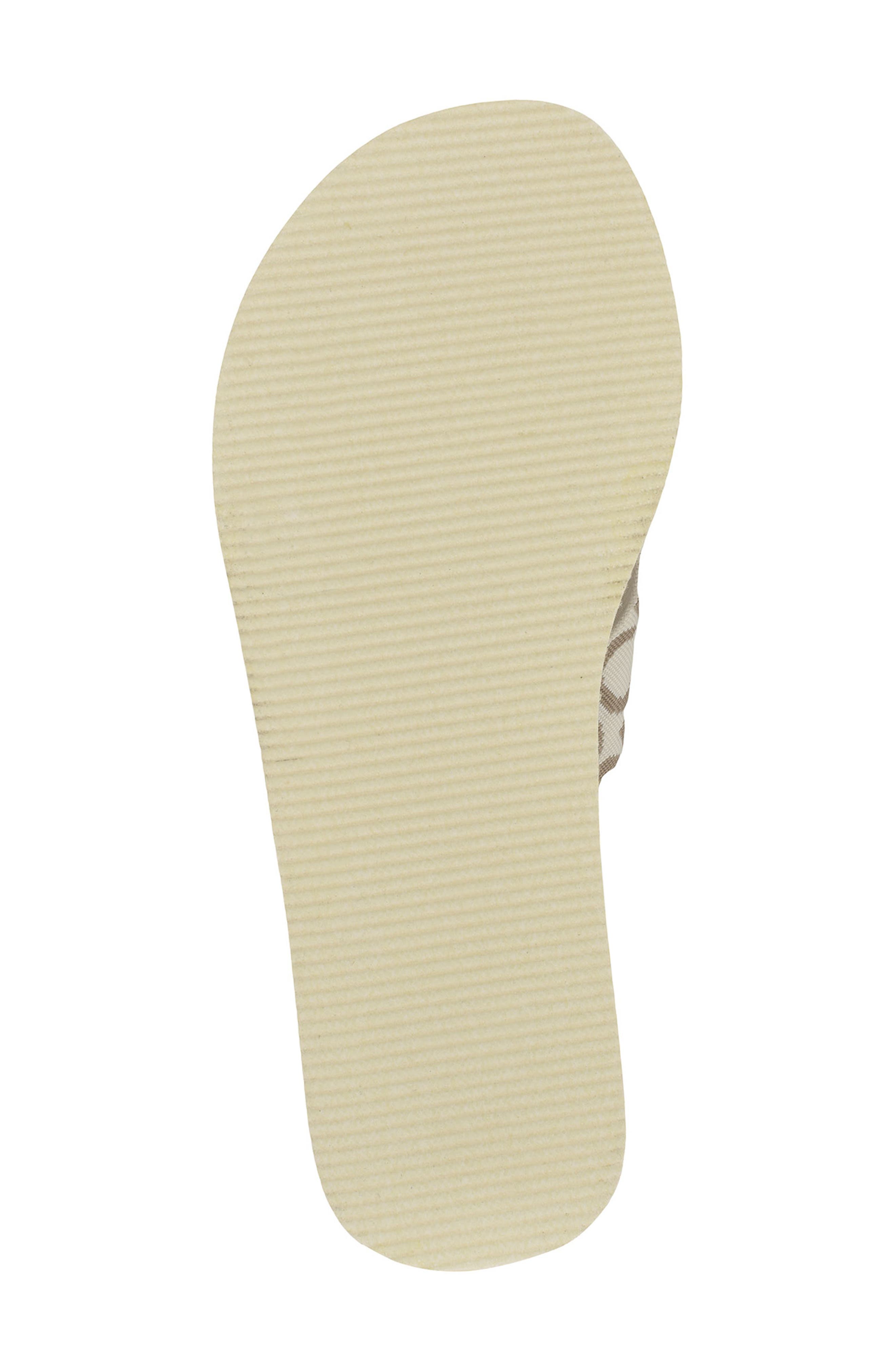 Meena Wedge Flip Flop Sandal, Alternate, color, IVORY 152