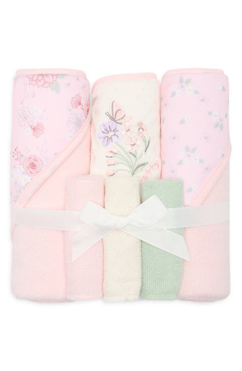 Kids' 6-Piece Assorted Pretty Floral Bath Towel Set