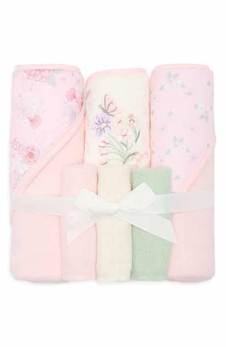 DREAMGRO Kids' 6-Piece Assorted Pretty Floral Bath Towel Set