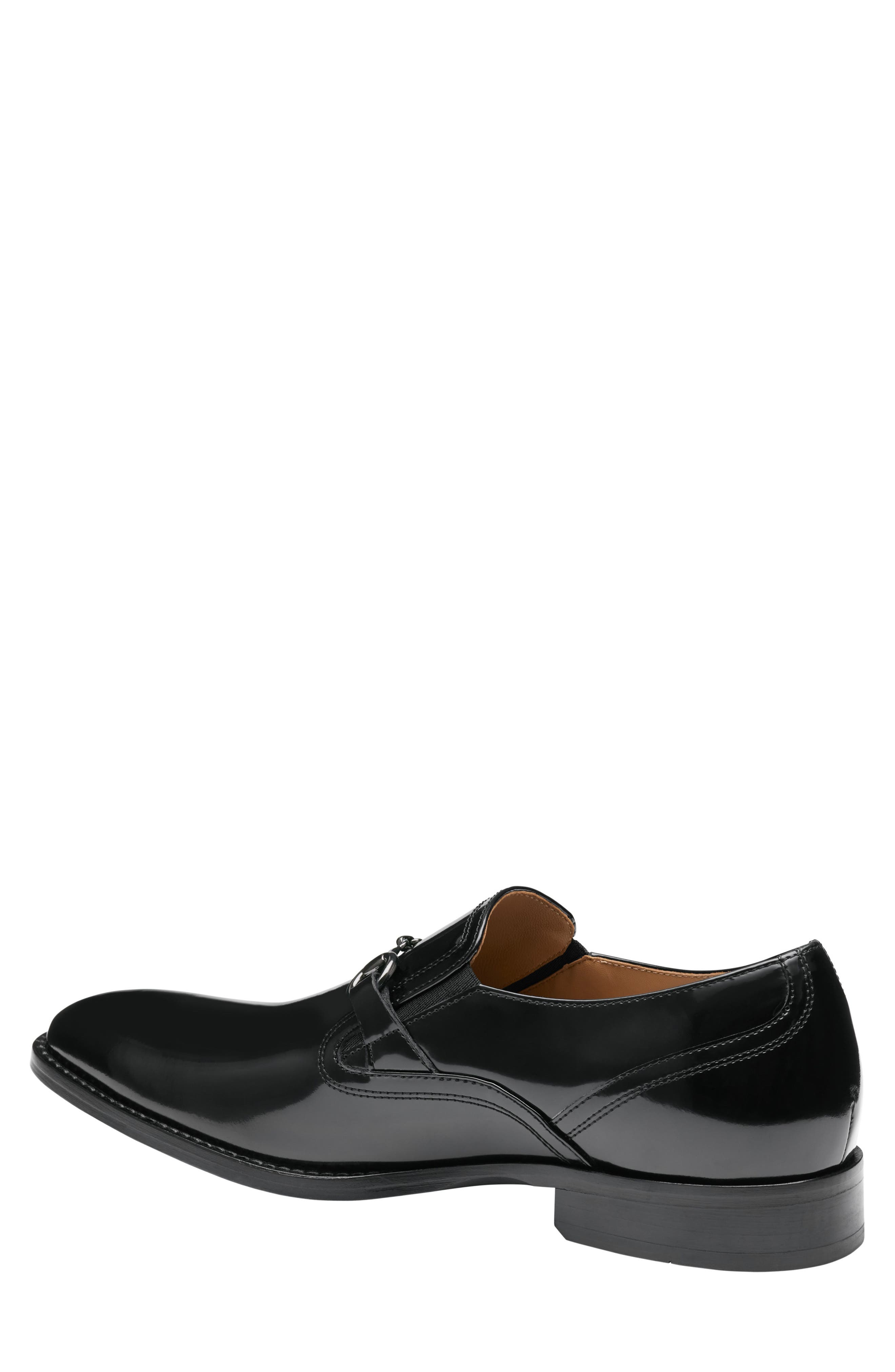 Johnston & Murphy Richland Bit Loafer, Alternate, color, Black Brush-Off Leather
