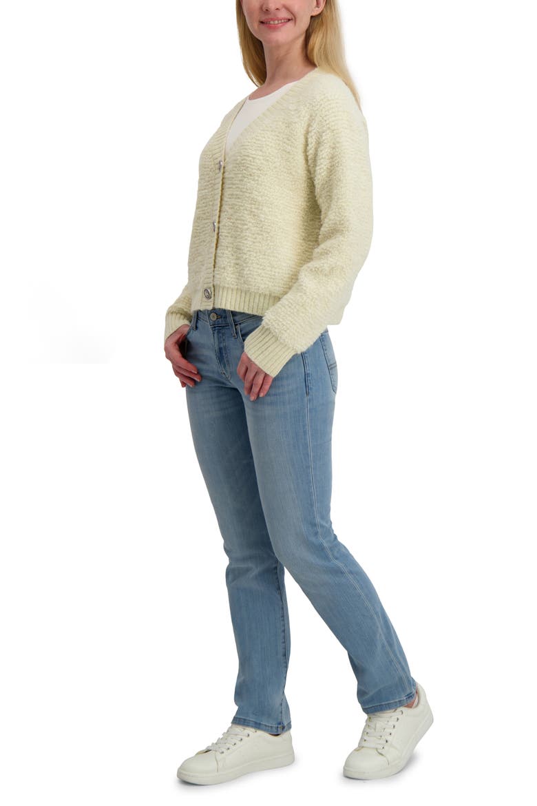 Raglan Sleeve Bouclé Cardigan, Alternate, color, TOFU