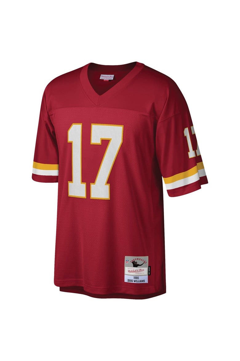 Men's Mitchell & Ness Doug Williams Burgundy Washington Football Team Legacy Replica Jersey, Alternate, color, Burgundy