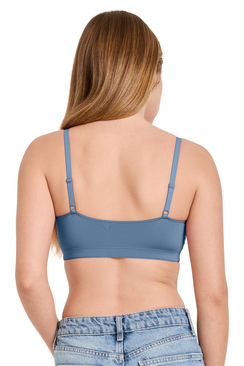 Women's Soft Stretch Lace Microfiber Bralette, Alternate, color, Harbor Blue