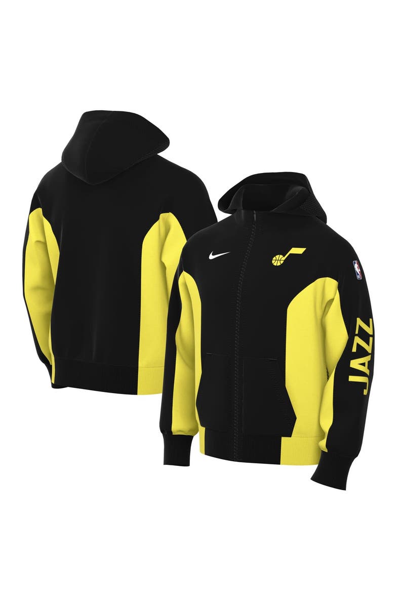 Nike Men's Nike Black Utah Jazz 2023/24 Authentic Showtime Full-Zip Hoodie, Alternate, color, Black