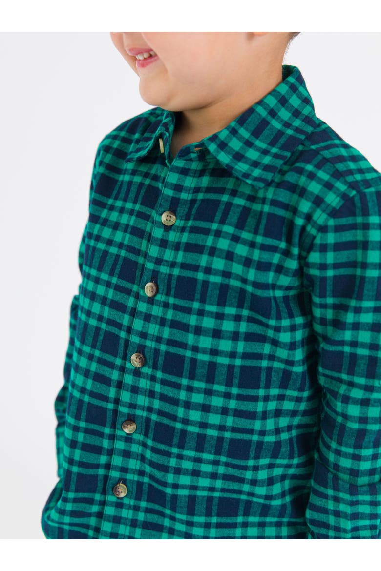 Baby Boys Long Sleeve Button Down Shirt, Alternate, color, Hayden Plaid